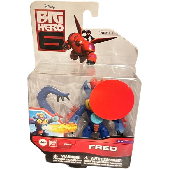 Disney Big Hero 6 The Series Fred 2014 Ban Dai Action Figure New In Box NIB Rare - Picture 7 of 9